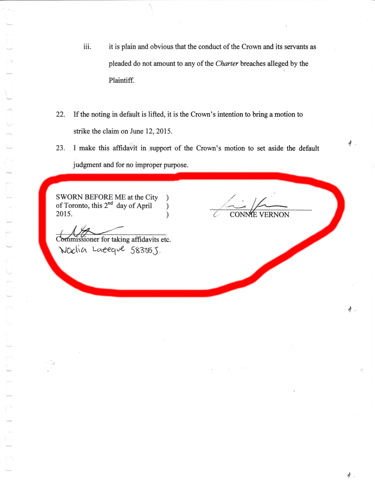 affidavit of connie vernon part g